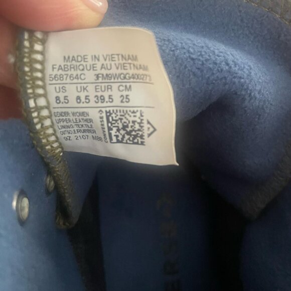 Converse Chuck Taylor All Star  Boots – Olive Green, Size 8.5 - Picture 5 of 6